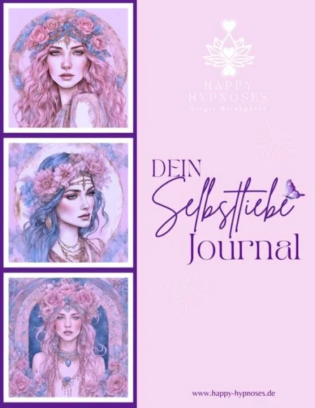 Dein Selbstliebe -Journal Rosa Cover Selbstliebe Journal mit 3 romantischen Frauengesichtern