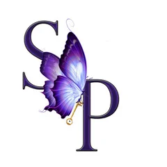 Logo Simpson Protocol - Therapeutin Birgit Alaya Brinkpeter weiß-lila Logo Simpson Protocol